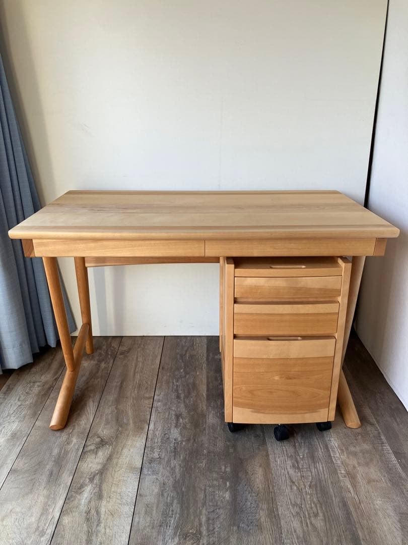 オークヴィレッジ　キャビネット　ワゴン　 天然木　無垢材