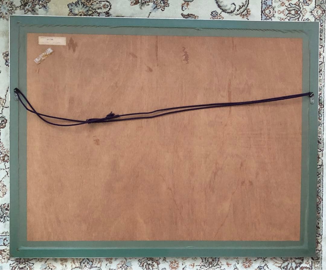 大型額装絵画 ジョルジェ・ラポルト 波の三重奏 リトグラフ 作品保証書付き