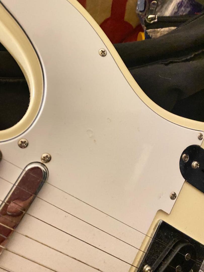 テレキャスタータイプ エレキギター アイボリー