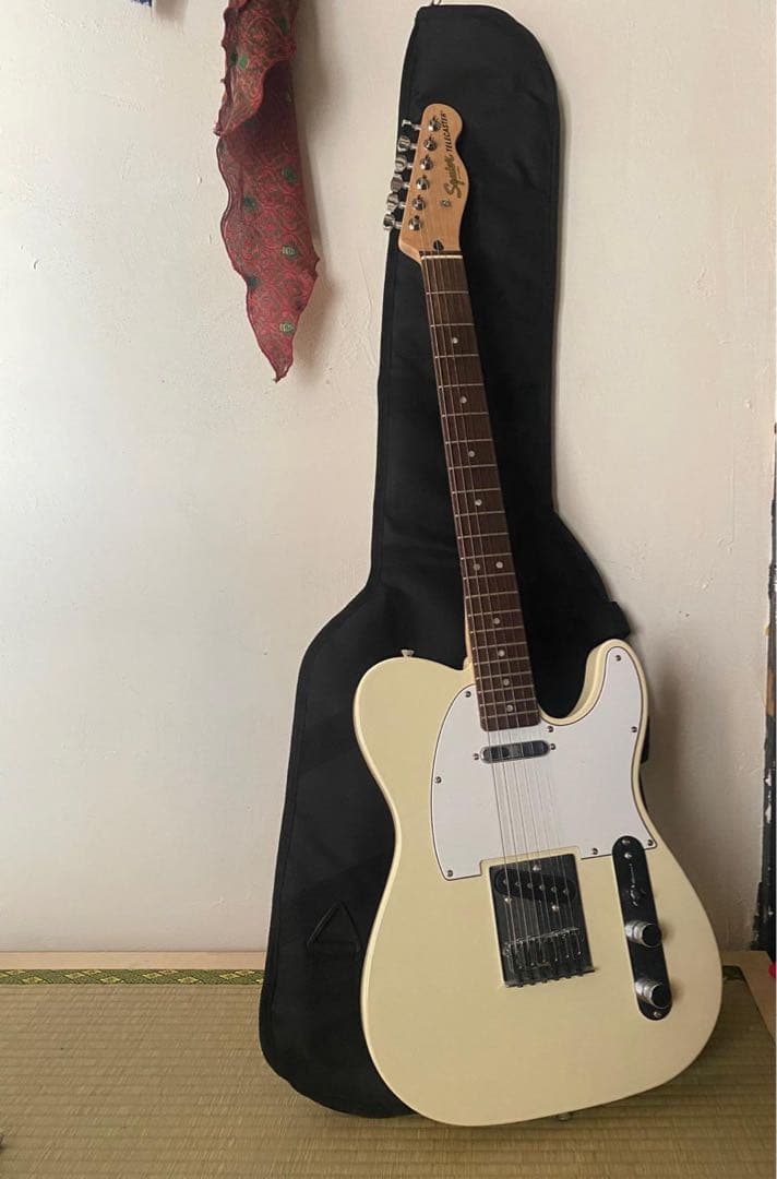テレキャスタータイプ エレキギター アイボリー