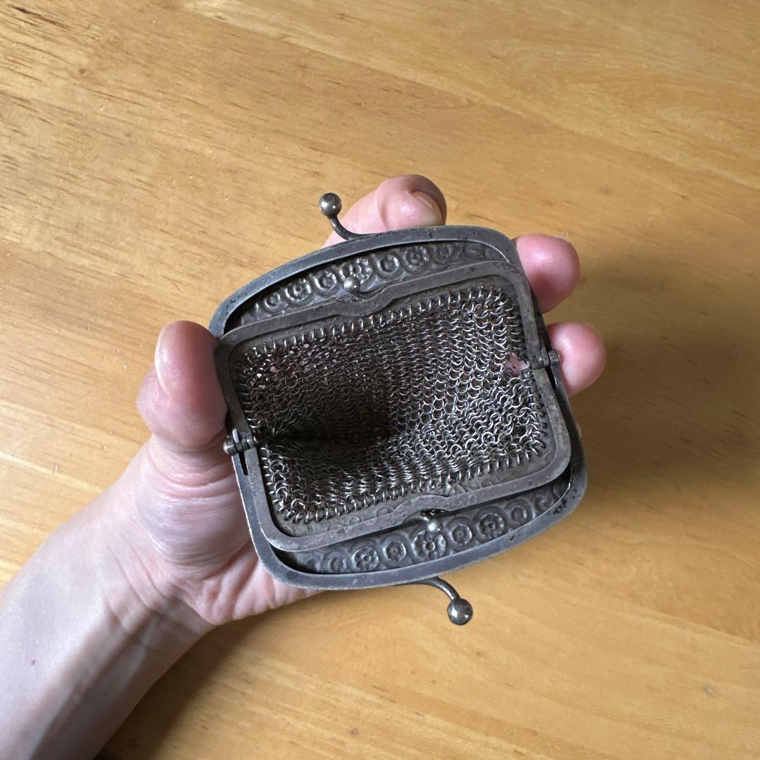 銀 シルバー800 マーガレットのパース 小銭入れ