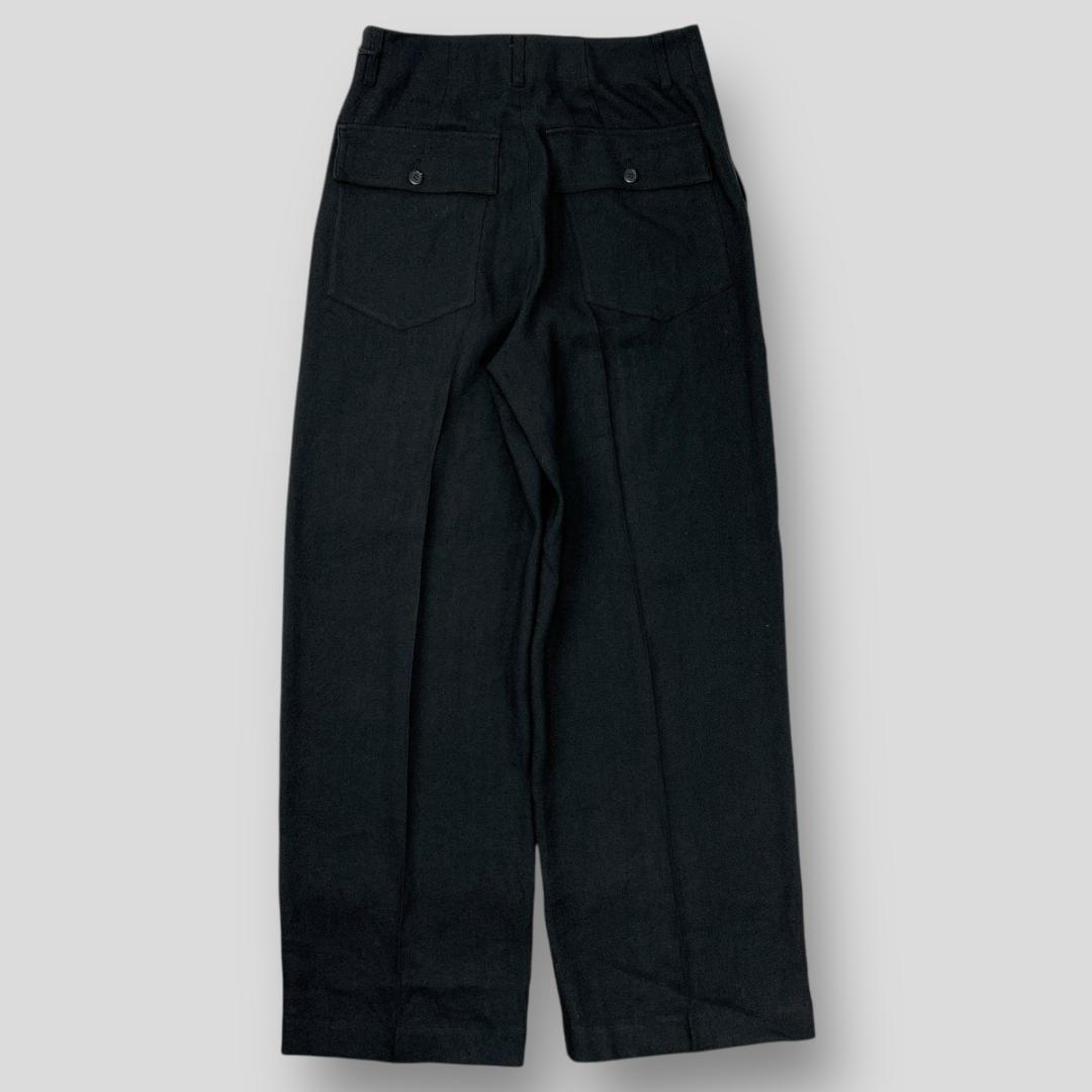 新品 COCUCA 24SS ベイカーパンツ 614670130063 ブラック