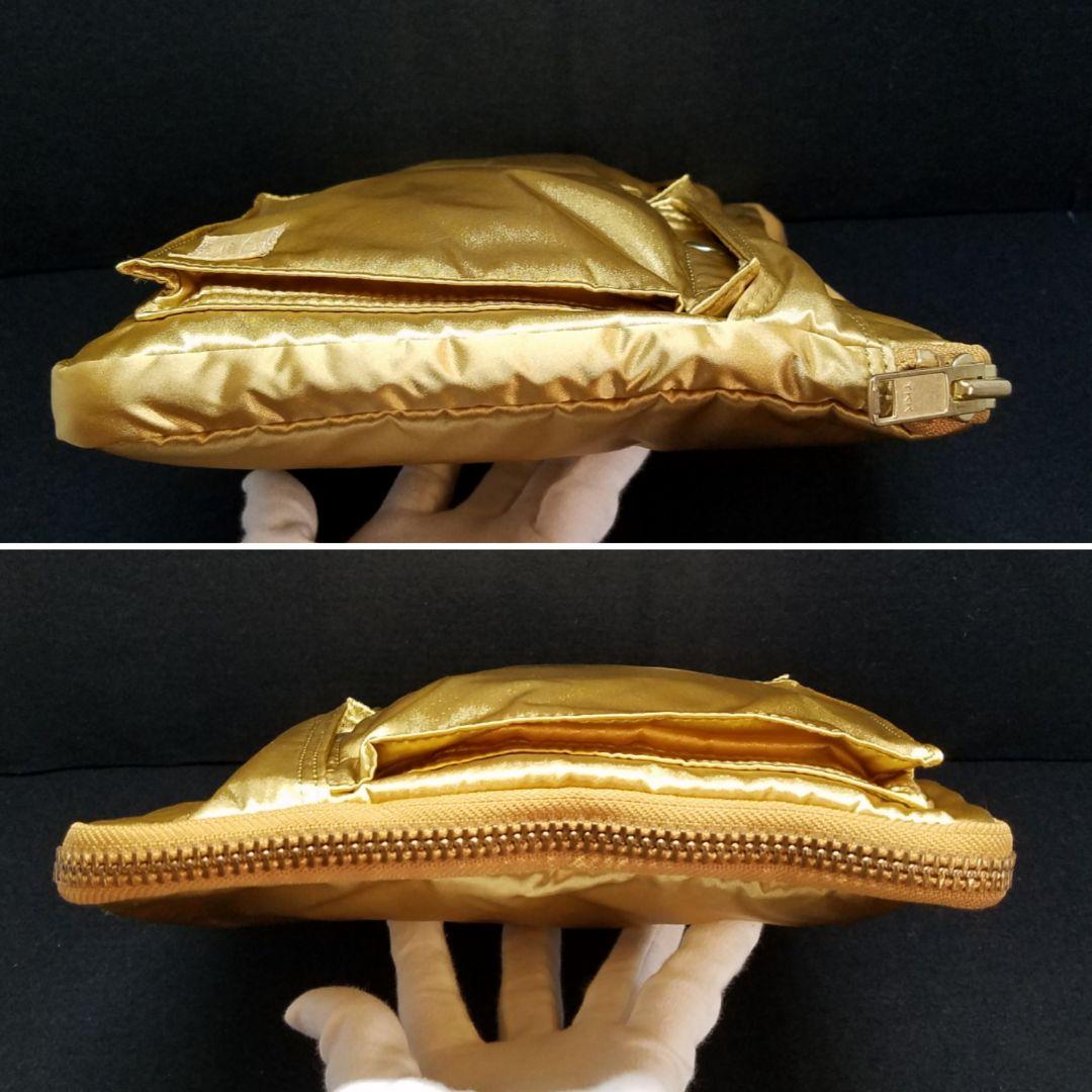 ポーター B印 YOSHIDA 別注 タンカー ゴールド 金 クラッチバッグ