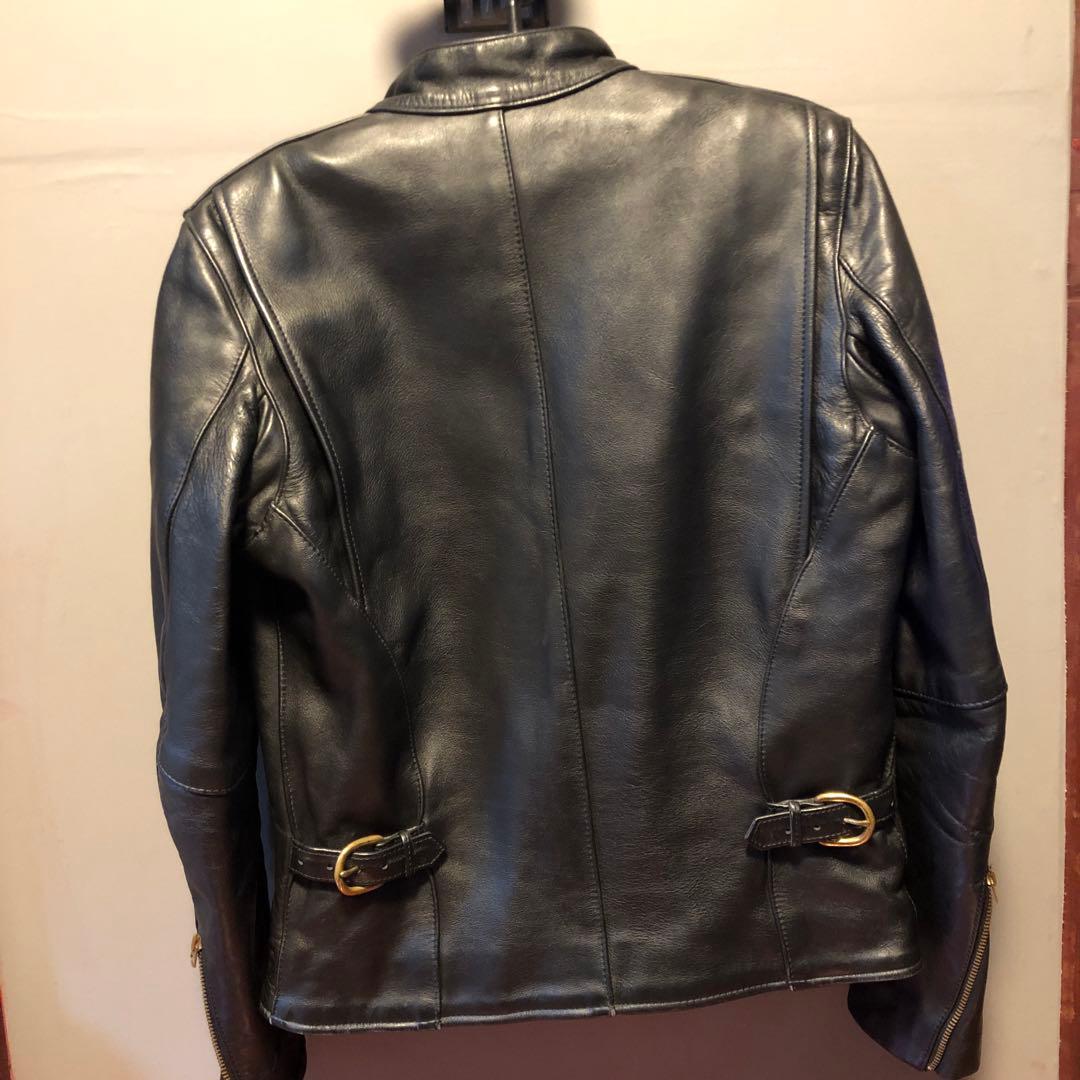 【美品】Vanson レザーシングルライダースジャケット 36