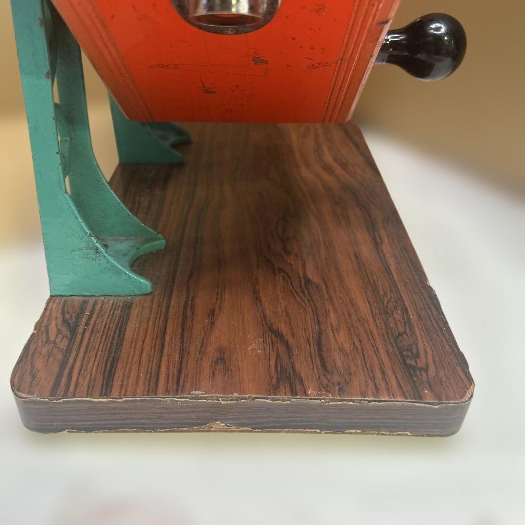 ESP6335 東京抽籤器研究所★新井式回転抽選器 玉付き 昭和レトロ 当時物