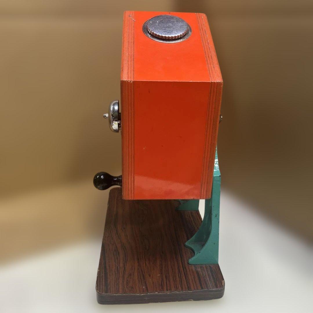 ESP6335 東京抽籤器研究所★新井式回転抽選器 玉付き 昭和レトロ 当時物