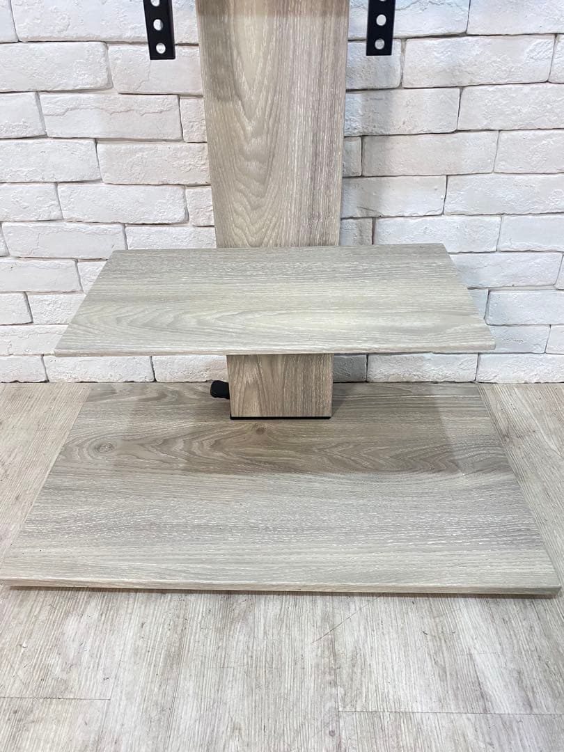 【東京都内23区配送無料】テレビ　スタンド 台　壁掛け　昇降　白　取り付け無料