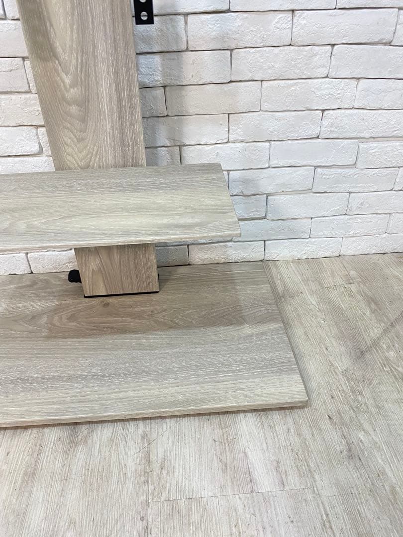 【東京都内23区配送無料】テレビ　スタンド 台　壁掛け　昇降　白　取り付け無料