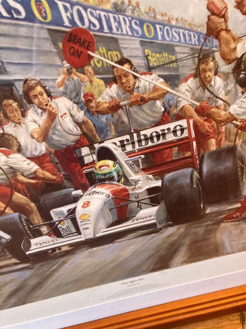 ★-F1 リトグラフ McLAREN 104 オーストラリアGP ピットイン