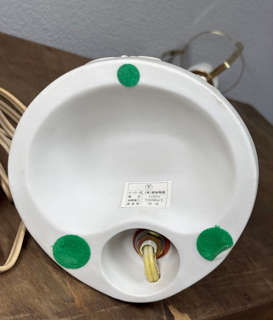 未使用 テーブルランプ GIRL 愛新陶器 昭和レトロ 電気スタンド