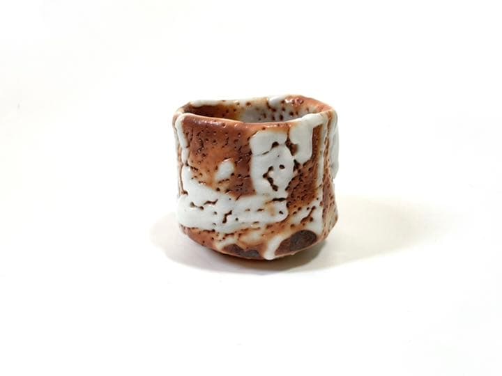 作家物　陶芸家　林正太郎　志野　紅志野　酒器　ぐい呑　酒盃　箱なし