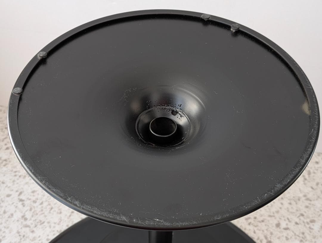 Used ペデスタル コーヒーテーブル 一本脚 ブラック Duplo 廃番 美品