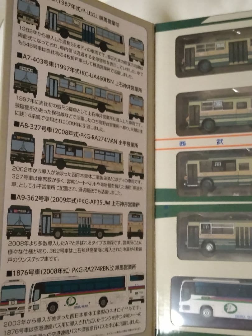 限定品　西武バスオリジナル5台セット　バスコレクショントミーテックTOMYTEC