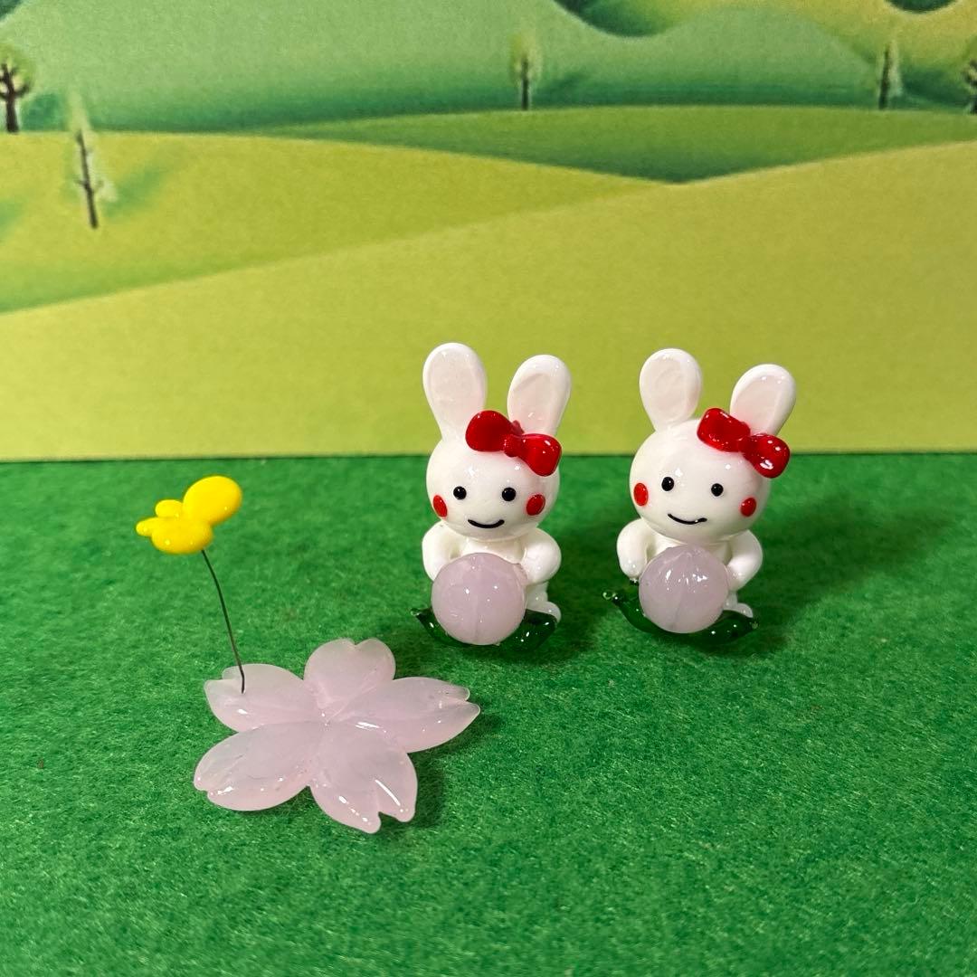 ロータス　ガラス細工　ミニチュア