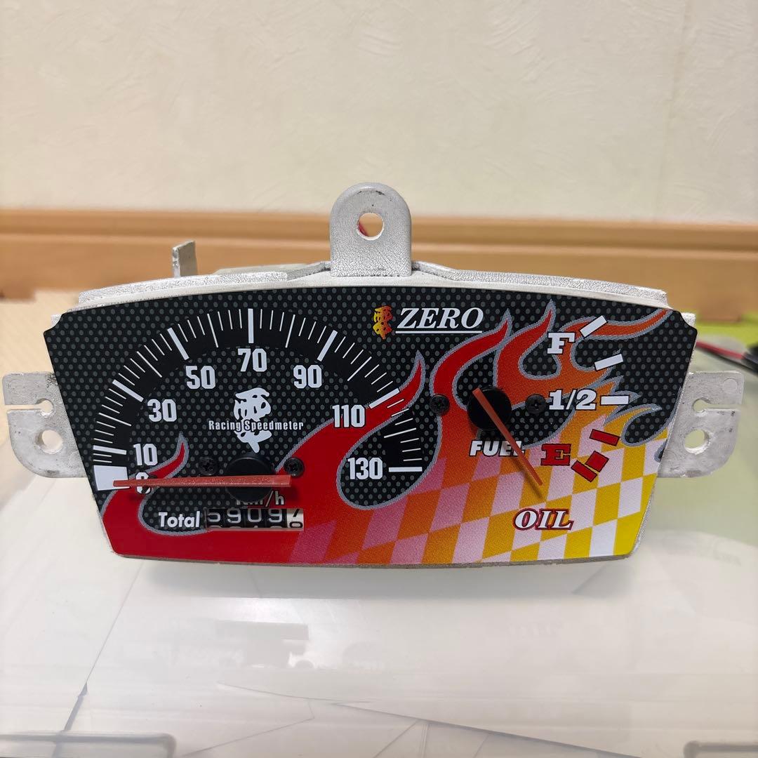 希少！ 美品！ジョグ系 零 ZERO 130kmメーター ファイヤーパターン
