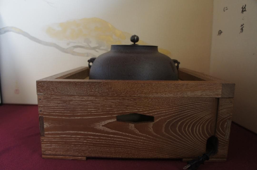 専用☆美品 女桑置炉 国宝 経典 繰口釜 600W(可変) 電熱器 送料込み