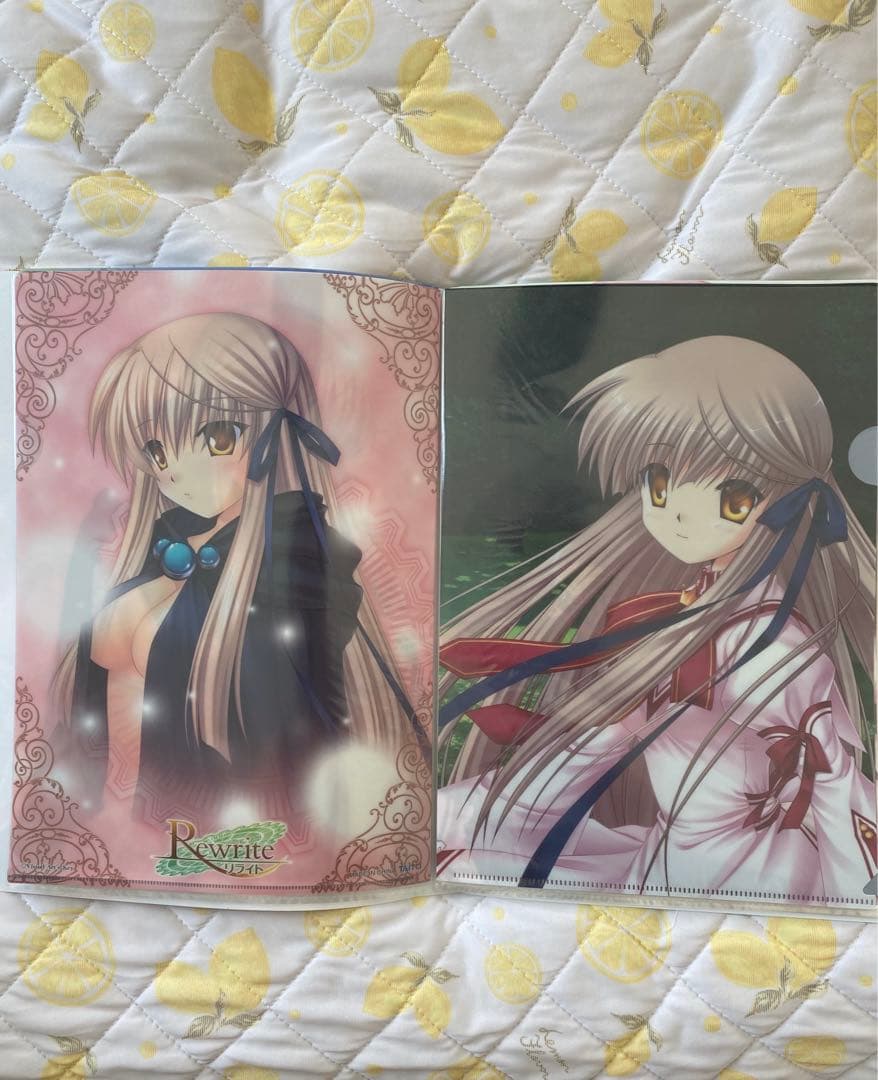 Rewrite クリアファイル　key ビジュアルアーツ　麻枝准　グッズ