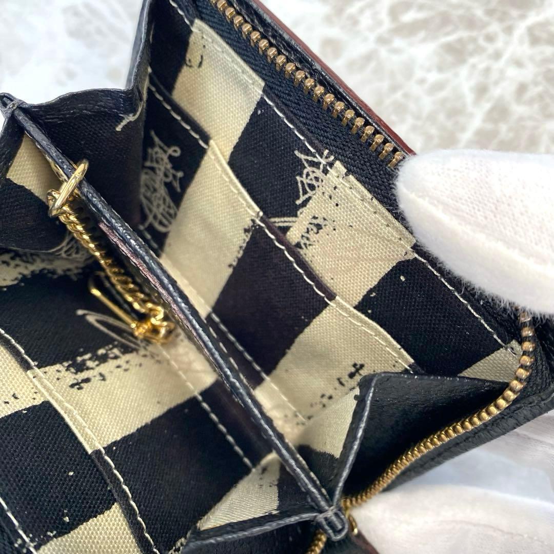 ヴィヴィアンウエストウッド ミニ財布 L字ファスナー