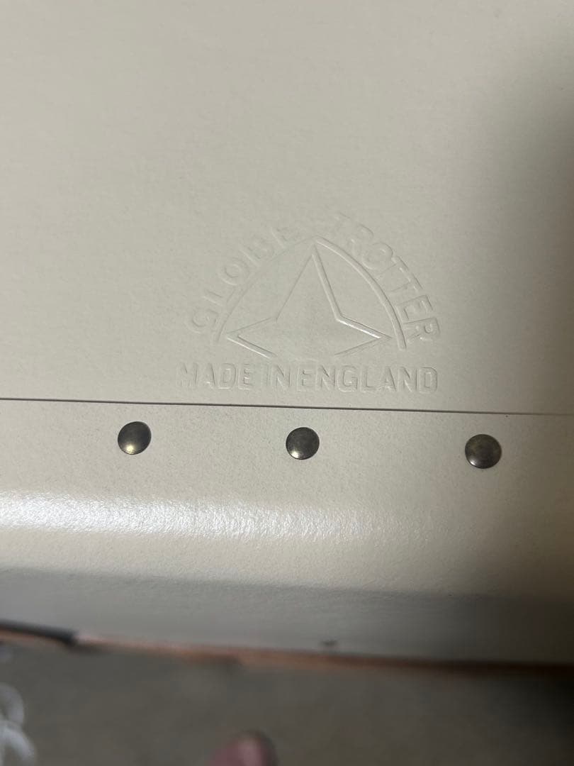 GLOBE TROTTER サファリ ラージ 2輪 アイボリーｘナチュラル