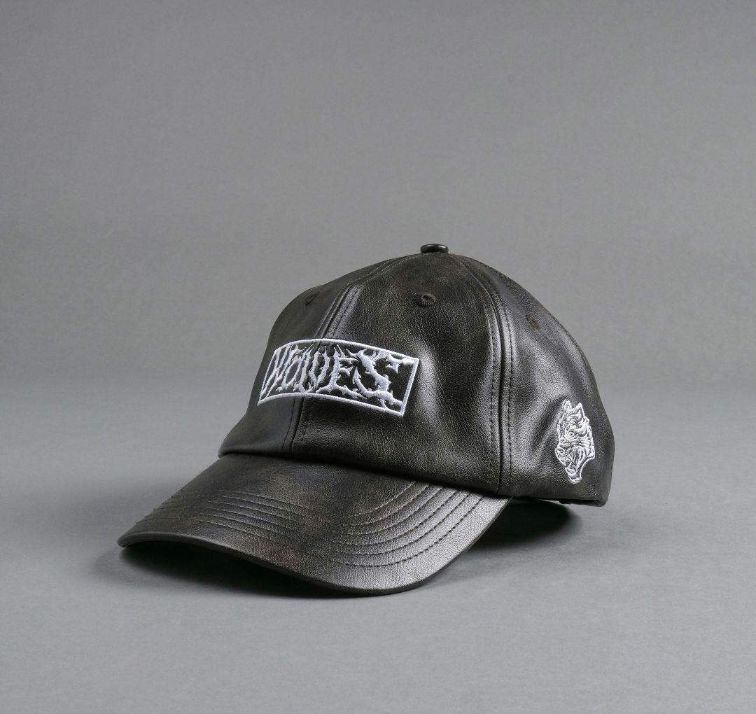 ニックさん専用フェイクレザークロスモチーフ キャップ &　wolves　cap