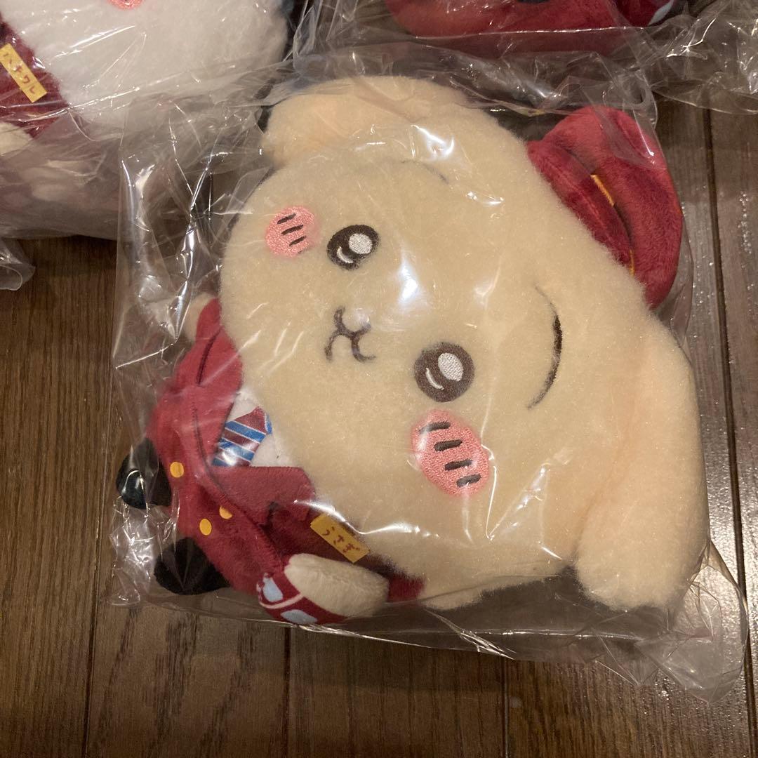 【正規品】ちいかわ　阪急電車なほわほわぬいぐるみS 3点セット