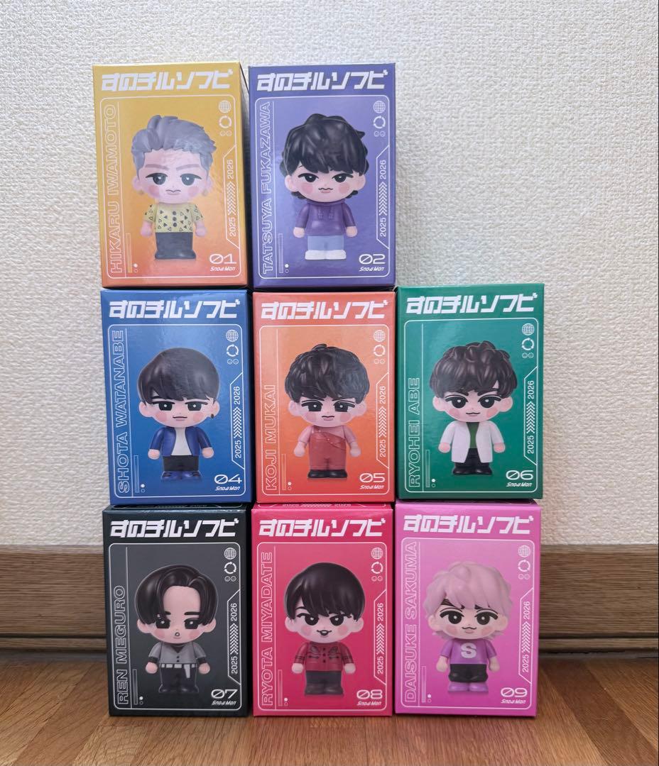 【未開封】Manスノーマン　すのチルソフビ　8個セット(ラウール以外）