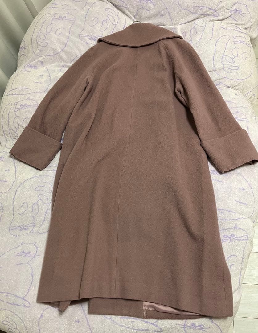 ランバンオンブルー　ビックカラーウールコート