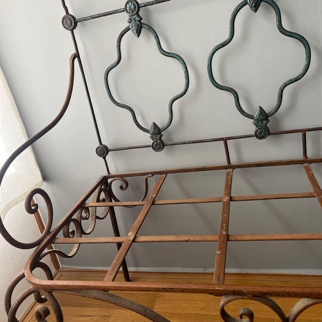 アンティーク　アイアン　ソファ　フレームのみ　引き取りも可