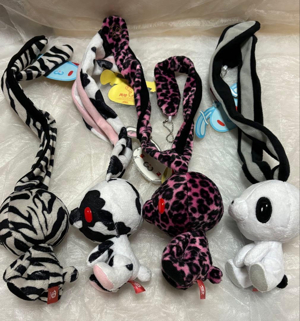 チャックスGP 汎用うさぎ　アニマルミックスマスコット　4体セット