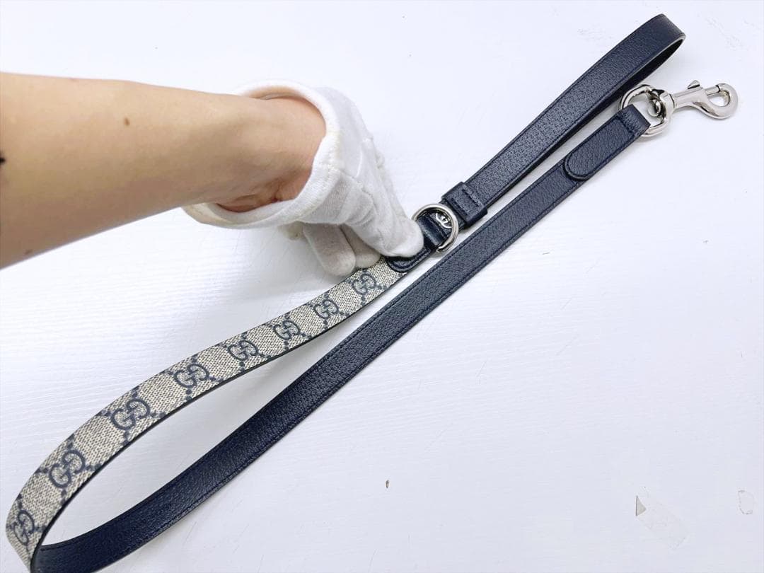 未使用保管 美品 GUCCI グッチ GGスプリーム ドッグリード 692949
