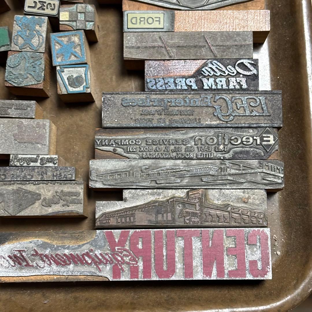 SALE！USAアンティーク メタル スタンプ 活版印刷 当時物88点セット！①