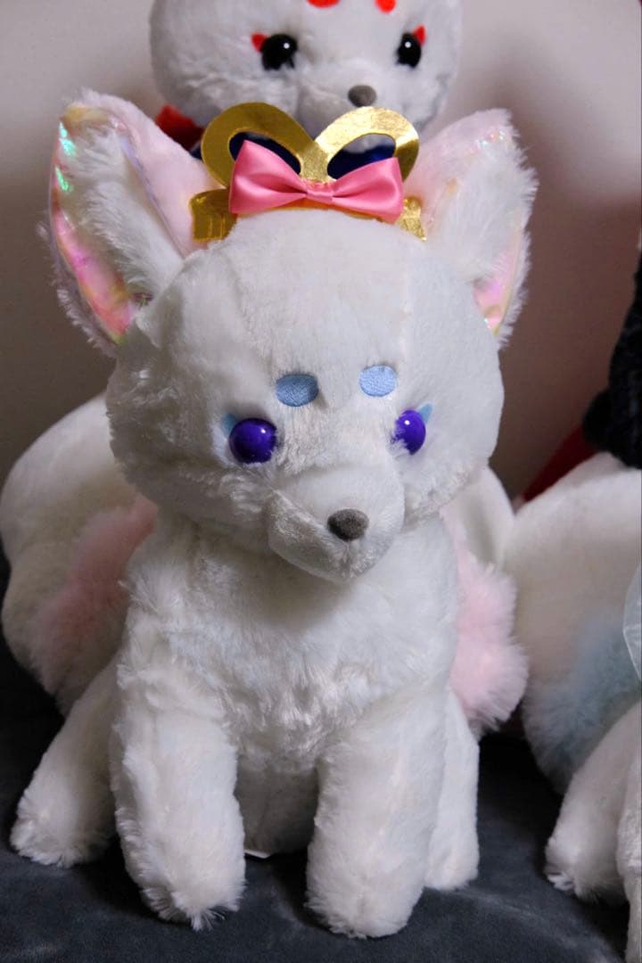 【タグ付き】ちょコンと九尾さま BIGぬいぐるみ 4匹セット 狐 アミ