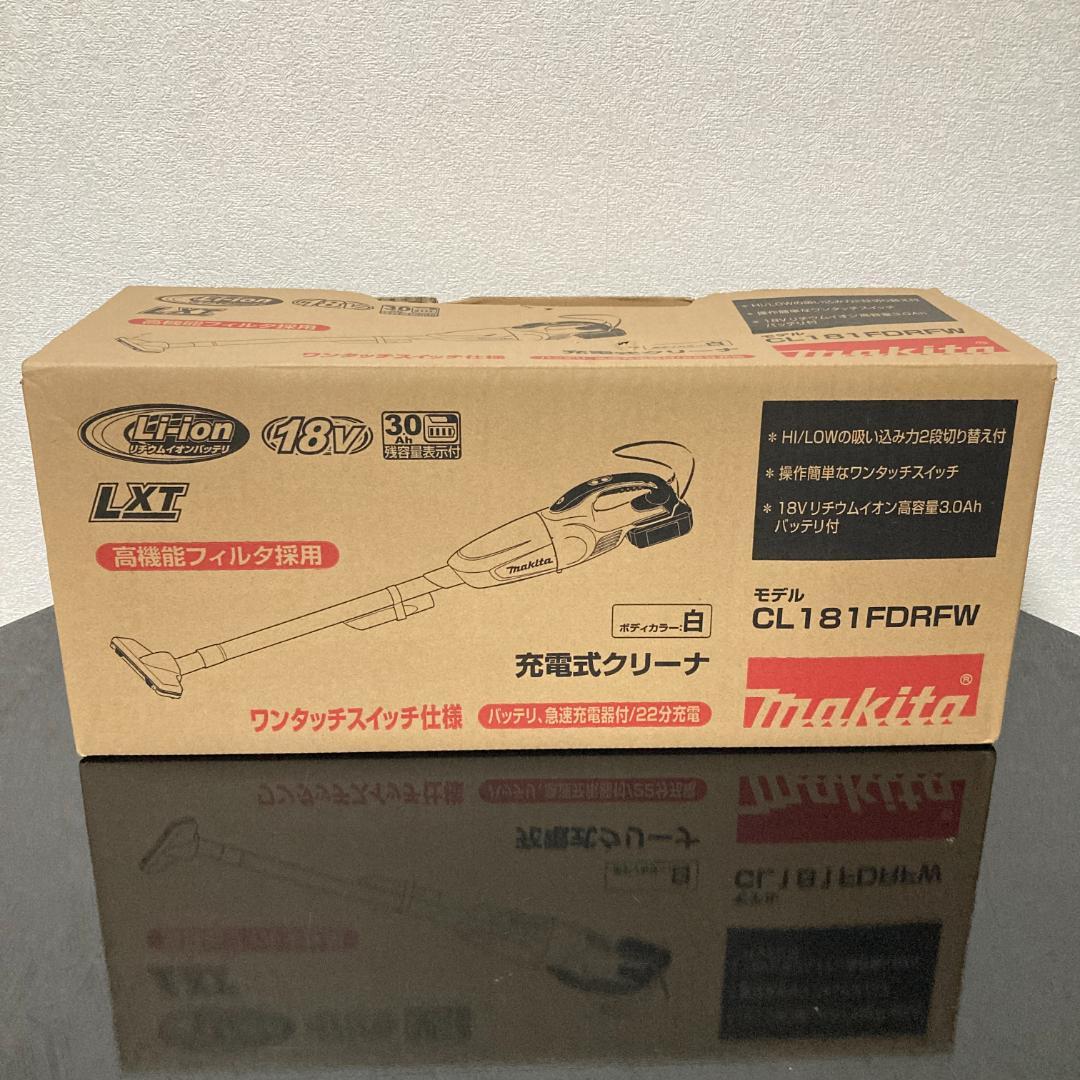 【新品】マキタ 充電式クリーナー CL181FDRFW 18V バッテリー付