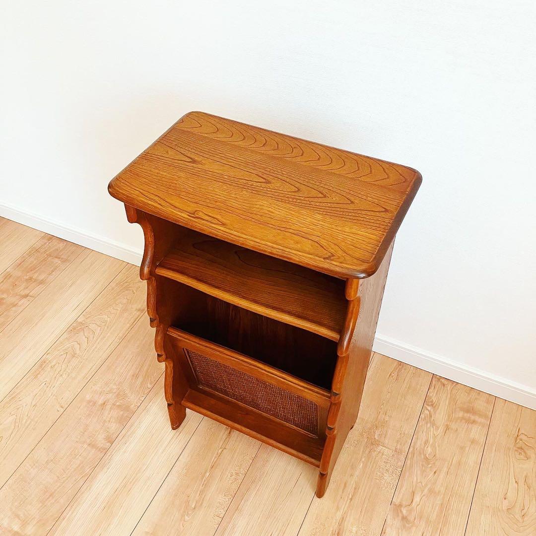 カリモク　マガジンラック　ビンテージ　電話台　レトロインテリア　サイドテーブル