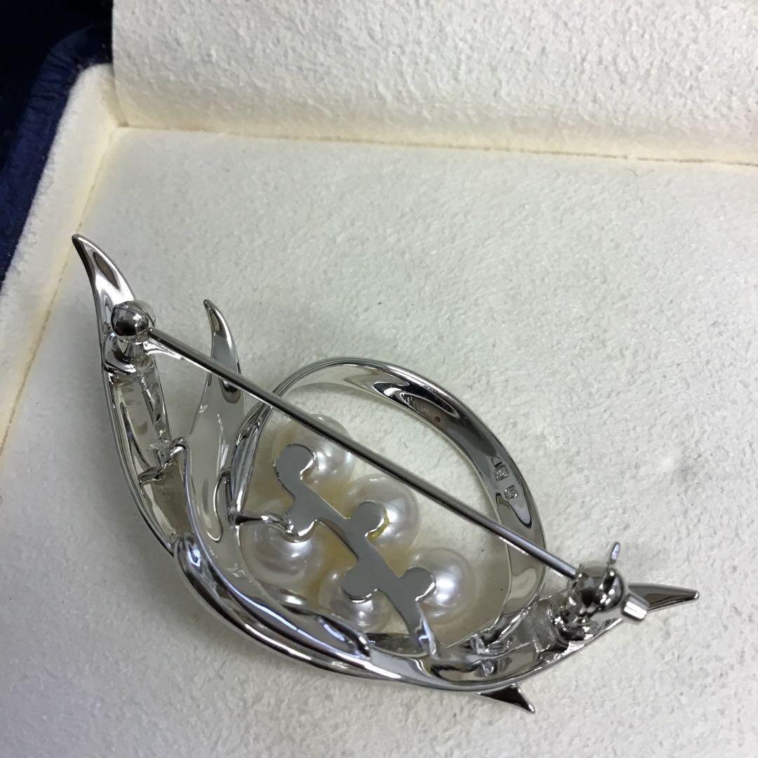 ❣️未使用❣️ Mikimoto ミキモト パールブローチ シルバー