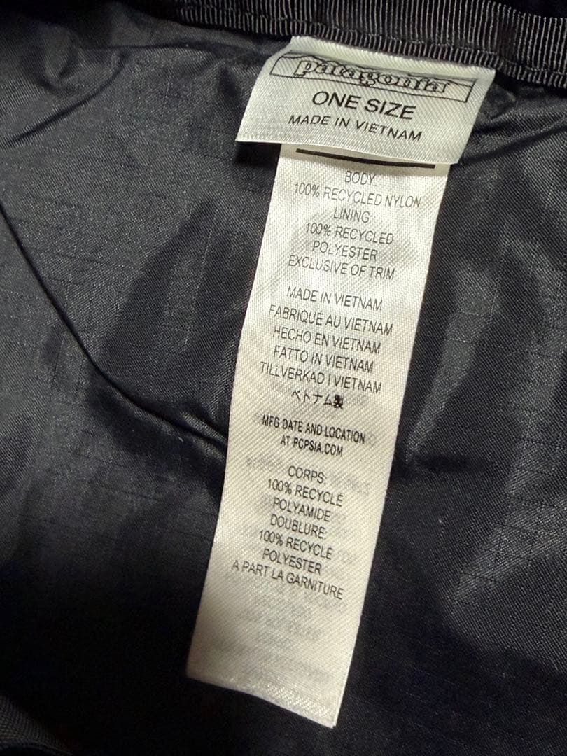 パタゴニア ウルトラライト トートパック 黒 美品 2WAY