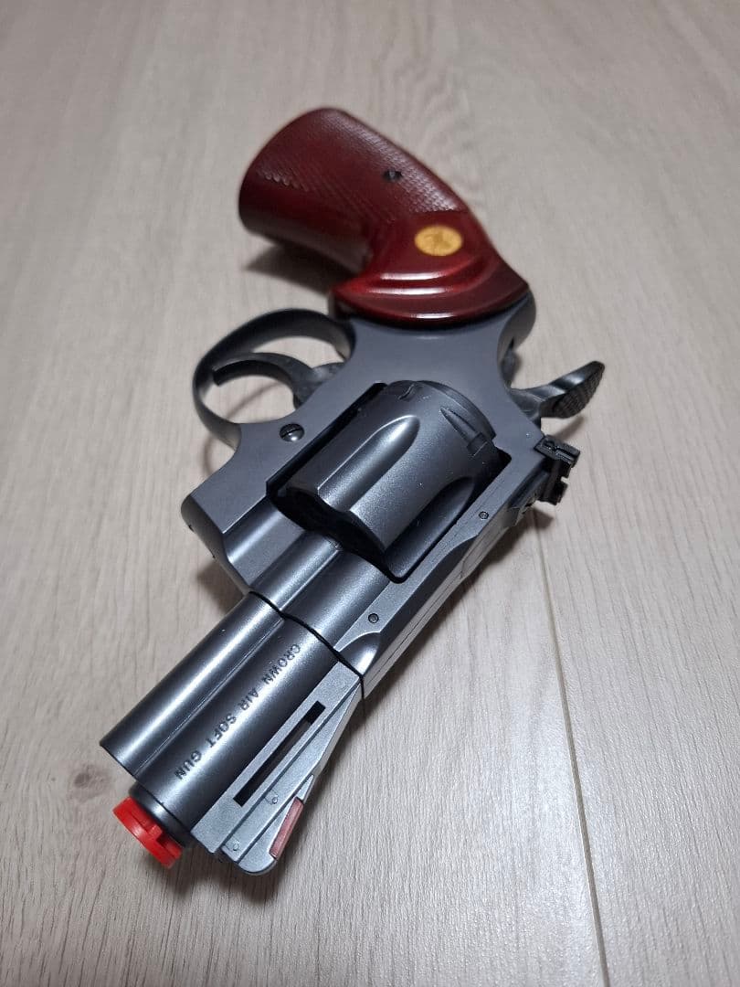 極美品　ASGK承認　クラウンモデル　エアリボルバー　10才以上用　おもちゃ