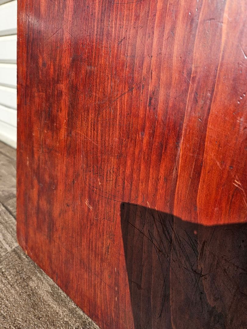 ジャパンヴィンテージ 一枚板 こたつ板天 厚さ約3cm 炬燵板 欅 無垢材 木製