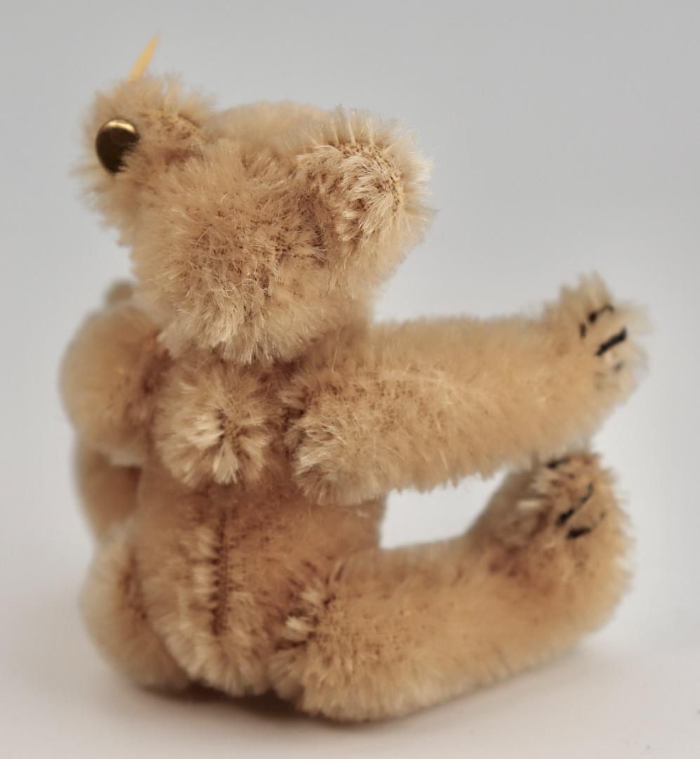 Steiff テディベア 1909年レプリカ・ブラス テディ黄色タグ9cm C