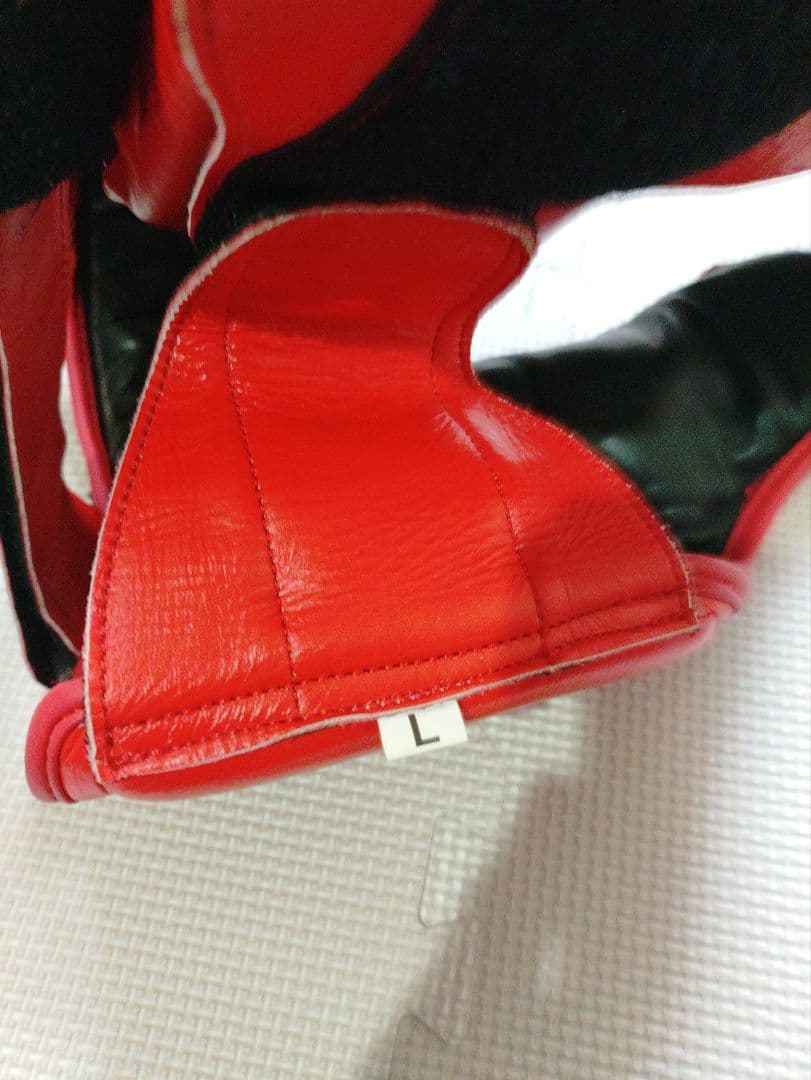 試着のみ　本革製　プライズリング　ヘッドギア　L
