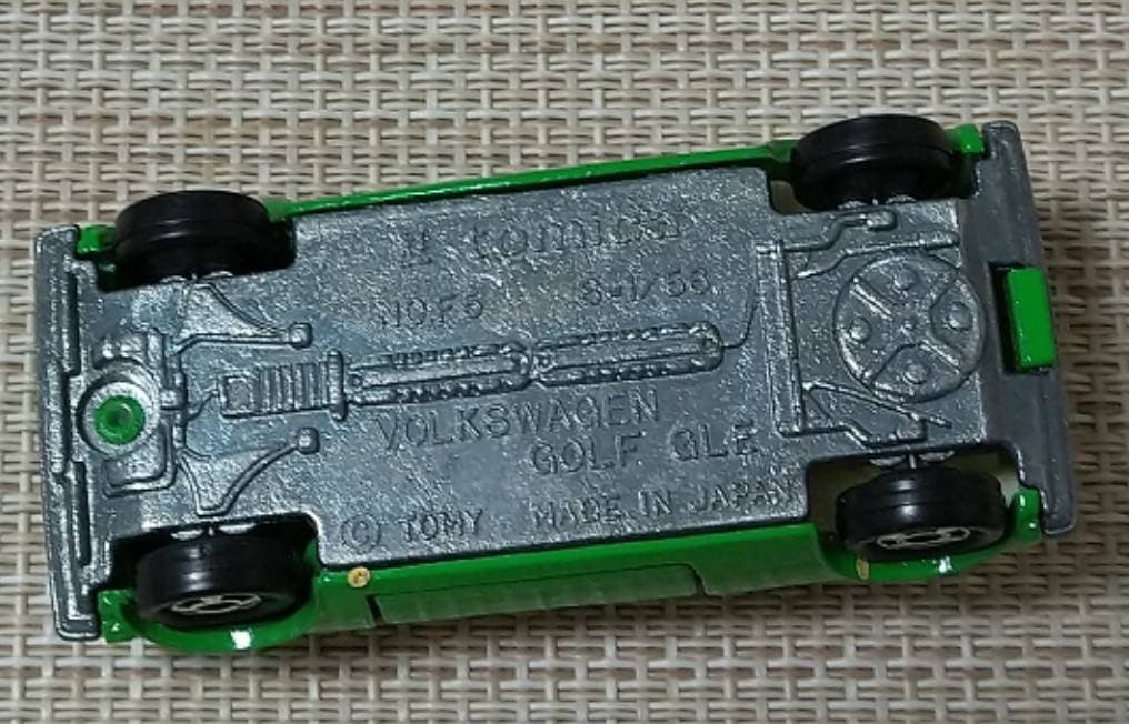 トミカ青箱F5-2-7 VWゴルフGLE 一般輸出 日本製 当時物 入手難易度C