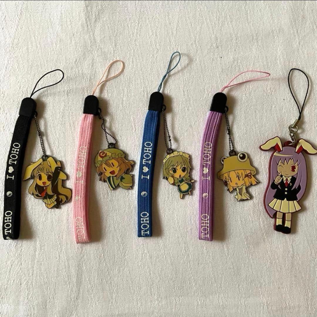 東方Project 鈴仙 咲夜 幽々子 妖夢　ラバーストラップ　コレクション