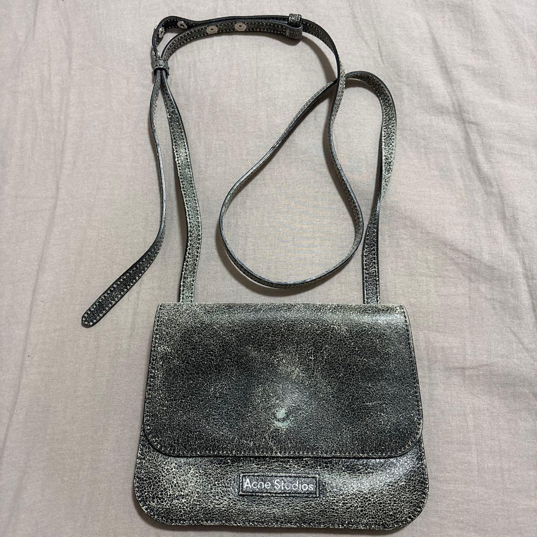 Acne Studios ショルダーバッグ ブラック ミラー付き