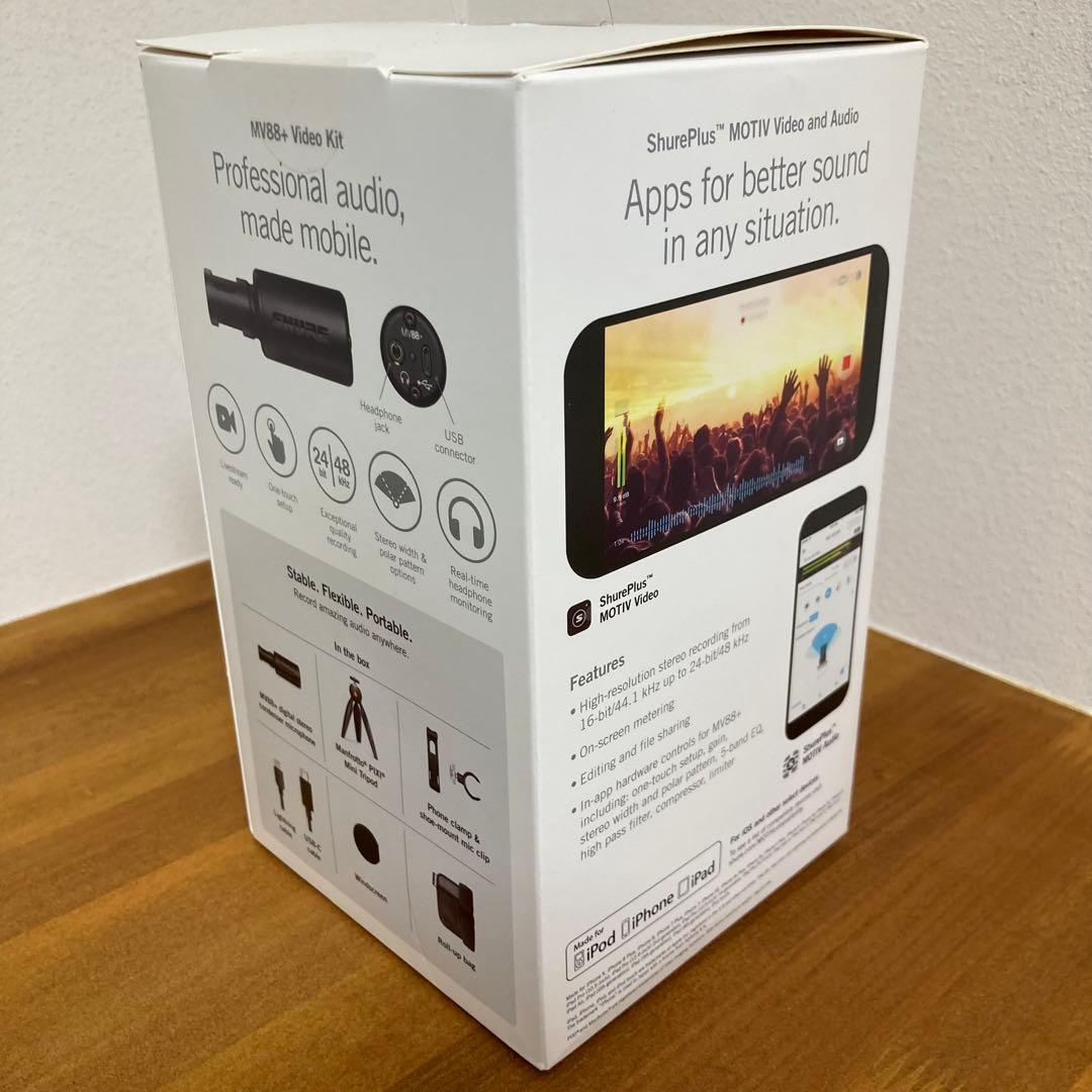 む*ー様 SHURE MV88+ Video Kit 美品 三脚/ホルダー未使用