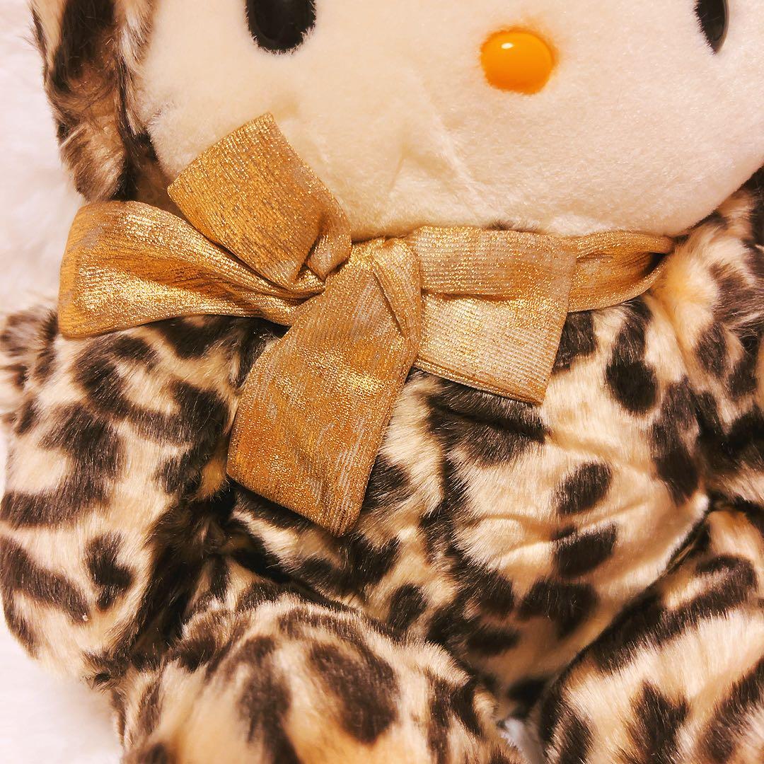 希少レア　ハローキティ　シリアルナンバー　限定品　ヒョウ柄　着ぐるみ　ぬいぐるみ