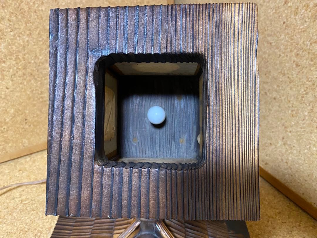 焼杉灯籠　茶道用品　アンティーク工芸品