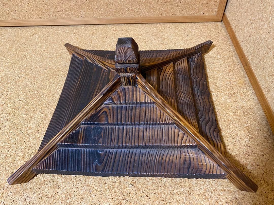 焼杉灯籠　茶道用品　アンティーク工芸品