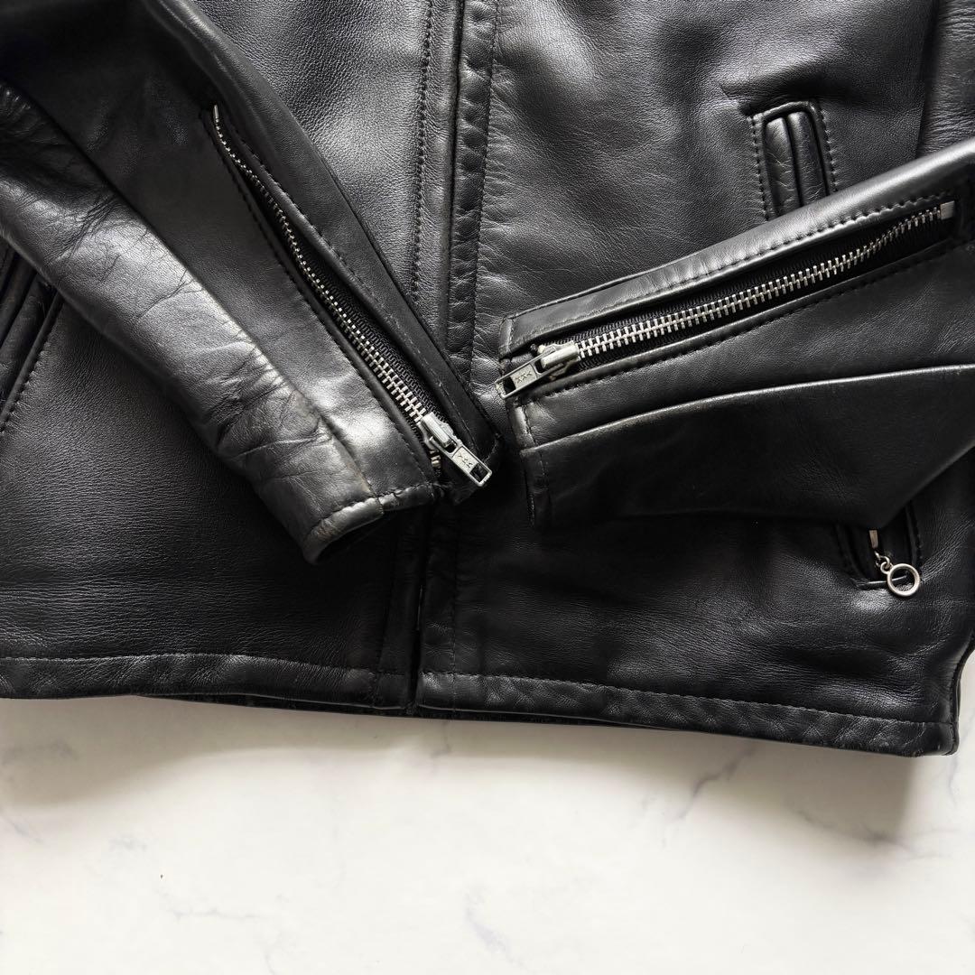 ショット 642 ライダースジャケット ライナー付 USA製 ブラック 34