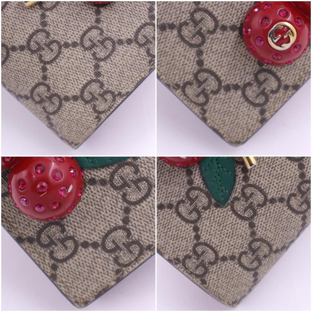 GGスプリーム チェリー PVC 二つ折り財布