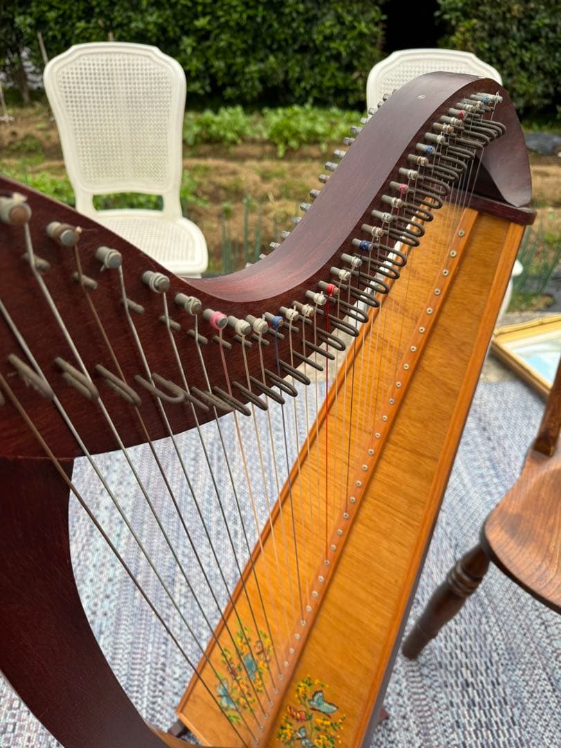ハープ ハンドペイント装飾付 インテリアにもおすすめ